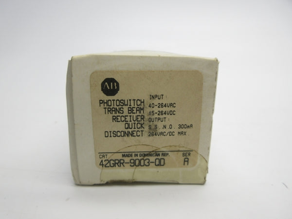 ALLEN BRADLEY 42GRR-9003-QD SER. A 40-264VAC/DC (WH) NSMP