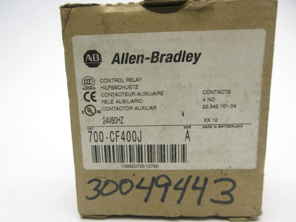 ALLEN BRADLEY 700-CF400J SER. A 24V (BR/WH) NSMP