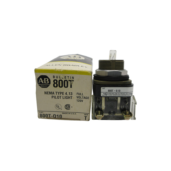 ALLEN BRADLEY 800T-Q10 SER. T 120V (BK/YL) NSMP