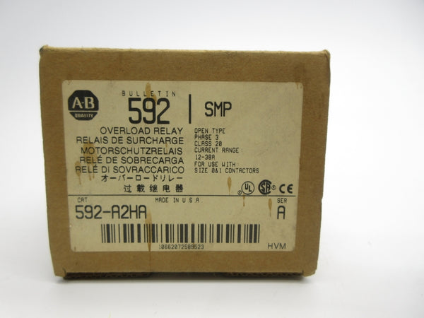 ALLEN BRADLEY 592-A2HA SER. A 12-38A (BR/WH) NSMP