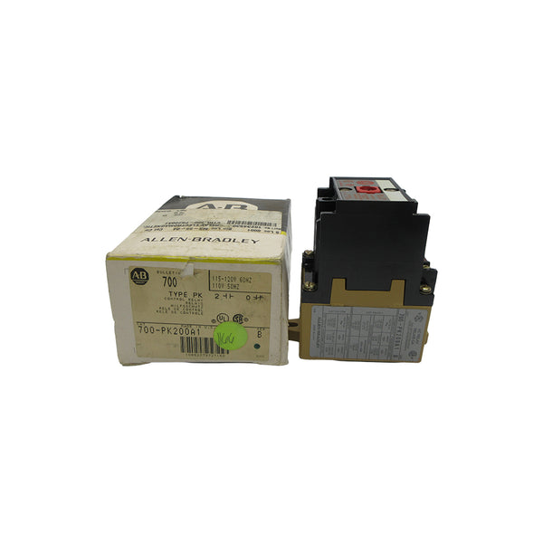 ALLEN BRADLEY 700-PK200A1 SER. B 110/115-120V (BK/YL) NSMP