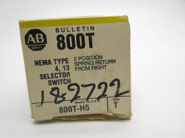 ALLEN BRADLEY 800T-H5 SER. T (BK/YL) NSMP