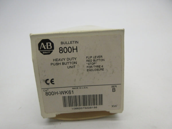 ALLEN BRADLEY 800H-WK61 SER. B (WH) NSMP