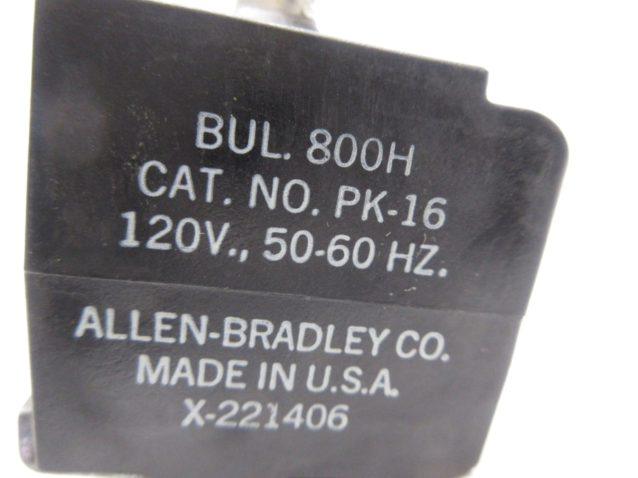 ALLEN BRADLEY 800H-PK16 120V NSNP