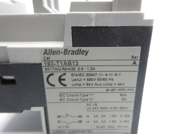 ALLEN BRADLEY 193-T1AB13 SER. A 0.9-1.3A NSNP
