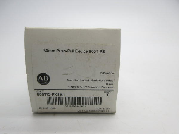 ALLEN BRADLEY 800TC-FX2A1 SER. T (WH) NSMP