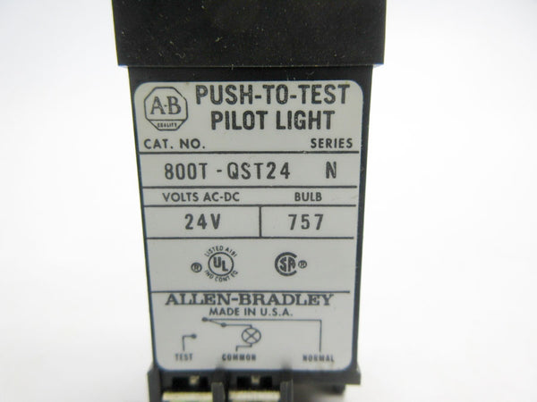 ALLEN BRADLEY 800T-QST24R SER. N 24VAC-DC NSNP
