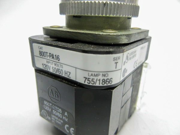 ALLEN BRADLEY 800T-PA16A SER. T 120V NSNP