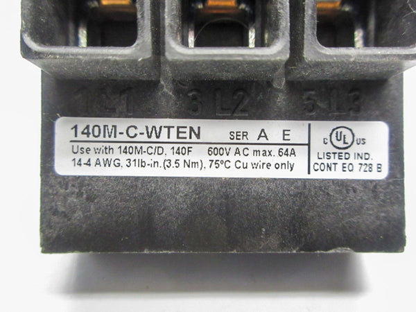ALLEN BRADLEY 140M-C-WTEN SER. A 600VAC 64A NSNP