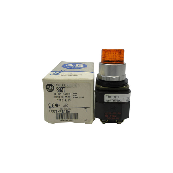 ALLEN BRADLEY 800T-PB16A SER. T 120V (GY/BL) NSMP