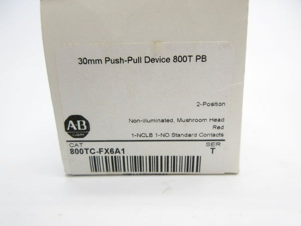 ALLEN BRADLEY 800TC-FX6A1 SER. T (WH) NSMP