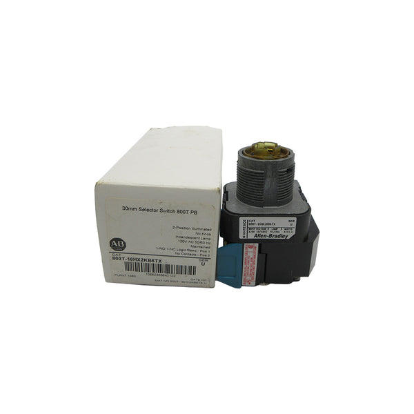 ALLEN BRADLEY 800T-16HX2KB6TX SER. U 120VAC (AS PICTURED) (WH) NSMP