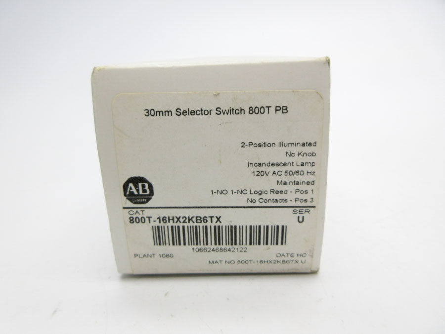 INDUSTRIAL SPARE PART 800T-16HX2KB6TX SER. U 120VAC (AS PICTURED) (WH) NSMP