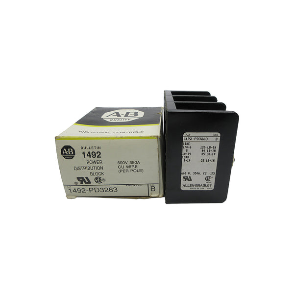 ALLEN BRADLEY 1492-PD3263 SER. B 600V 350A (BK/YL) NSMP