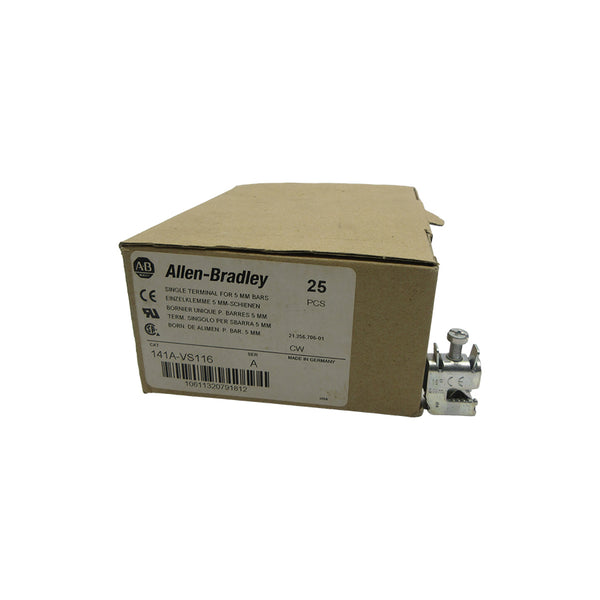ALLEN BRADLEY 141A-VS116 SER. A (PKG OF 25) (BR/WH) NSMP