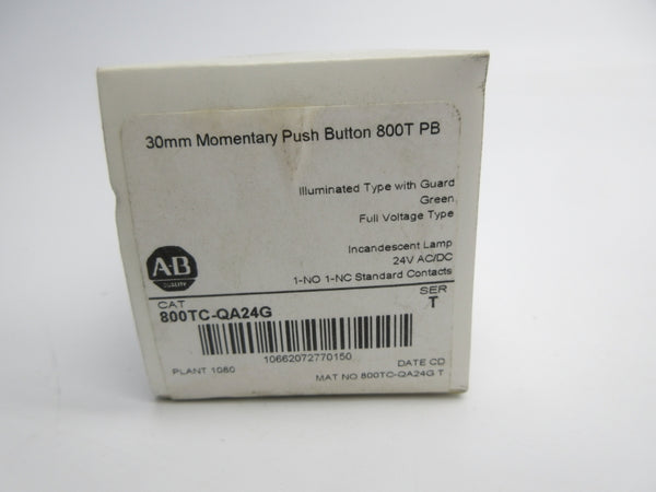 ALLEN BRADLEY 800TC-QA24G SER. T 24VAC/DC (WH) NSMP