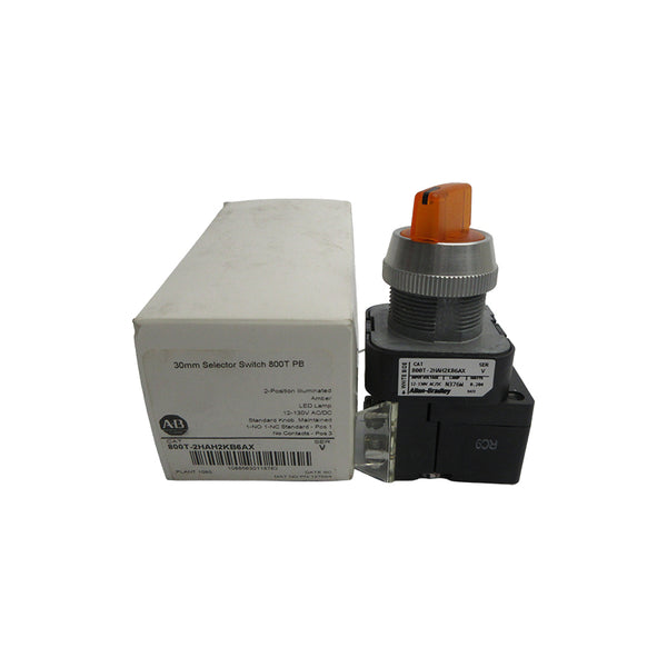 ALLEN BRADLEY 800T-2HAH2KB6AX SER. V 12-130VAC/DC (WH) NSMP