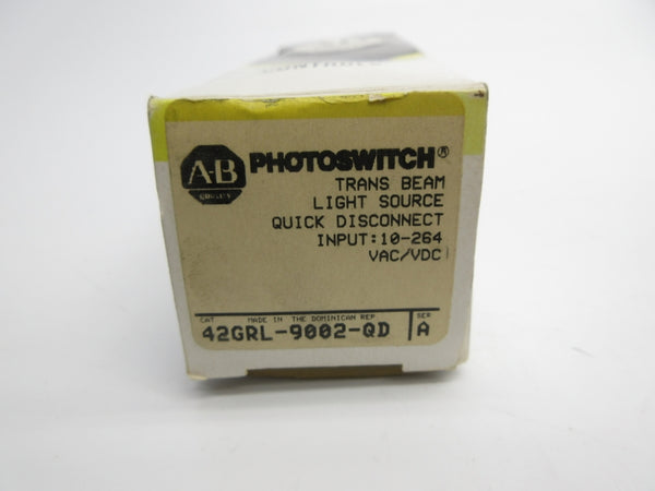 ALLEN BRADLEY 42GRL-9002-QD SER. A 10-264VAC/DC (BK/YL) NSMP