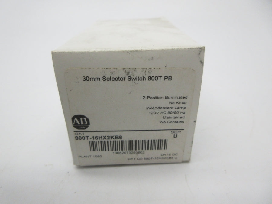 INDUSTRIAL SPARE PART 800T-16HX2KB6 SER. U 120VAC (AS PICTURED) (WH) NSMP