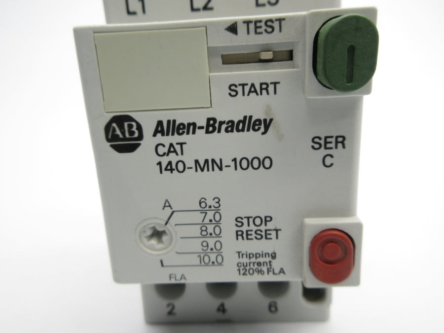 ALLEN BRADLEY 140-MN-1000 SER. C 6.3-10.0A NSNP