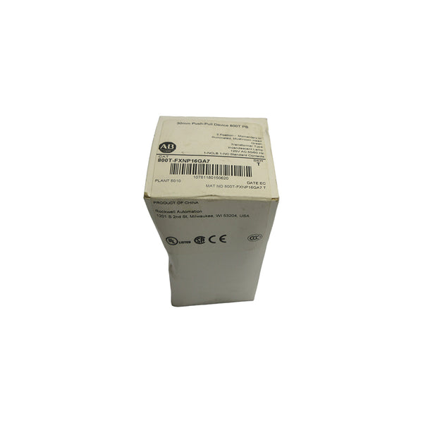 ALLEN BRADLEY 800T-FXNP16GA7 SER. T 120VAC (WH) NSFS