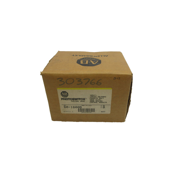 ALLEN BRADLEY 60-1600B SER. B 120VAC (BR/YL) NSFS