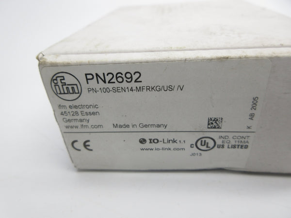 IFM EFECTOR PN2692 PN-100-SEN14-MFRKG/US//V 10-30VDC NSMP