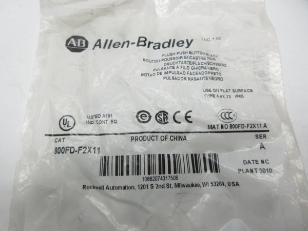 ALLEN BRADLEY 800FD-F2X11 SER. A NSMP