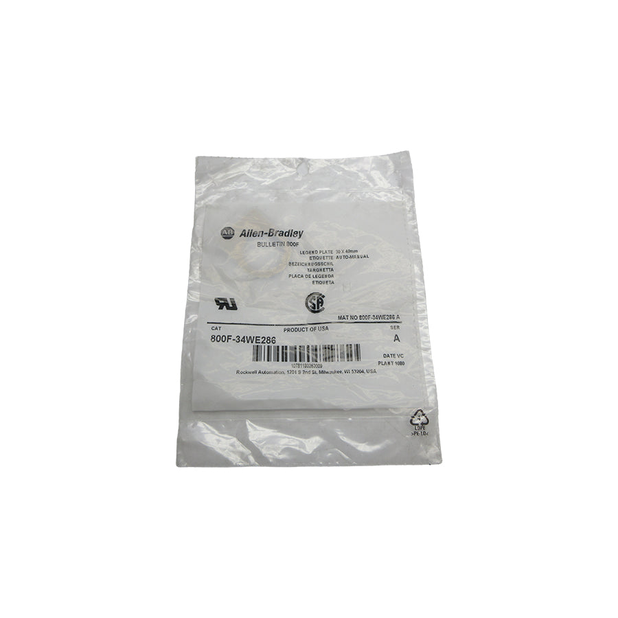 INDUSTRIAL SPARE PART 800F-34WE286 SER. A NSMP