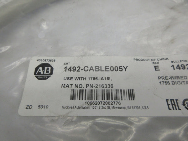 ALLEN BRADLEY 1492-CABLE005Y SER. E NSMP