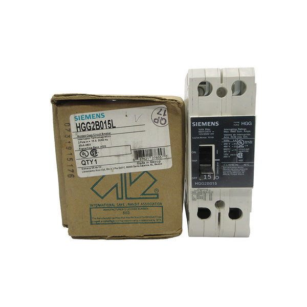 SIEMENS HGG2B015L 480V 15A NSMP