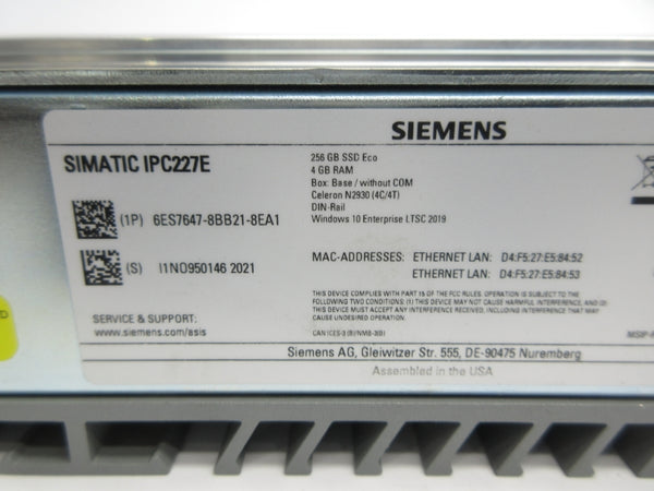 SIEMENS 6ES7647-8BB21-8EA1 NSNP