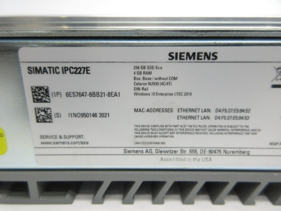 SIEMENS 6ES7647-8BB21-8EA1 NSNP
