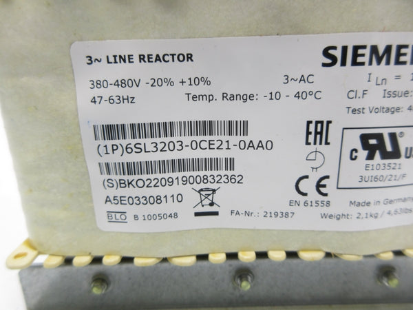SIEMENS 6SL3203-0CE21-0AA0 380-480V NSNP
