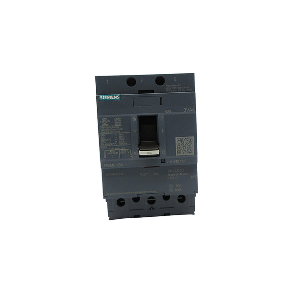 SIEMENS 3VA4160-6ED34-0AA0 480V 60A NSNP