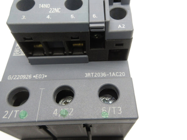 SIEMENS 3RT2036-1AC20 24V NSNP