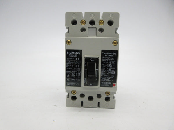 SIEMENS HEG3B020L 480V 20A NSMP