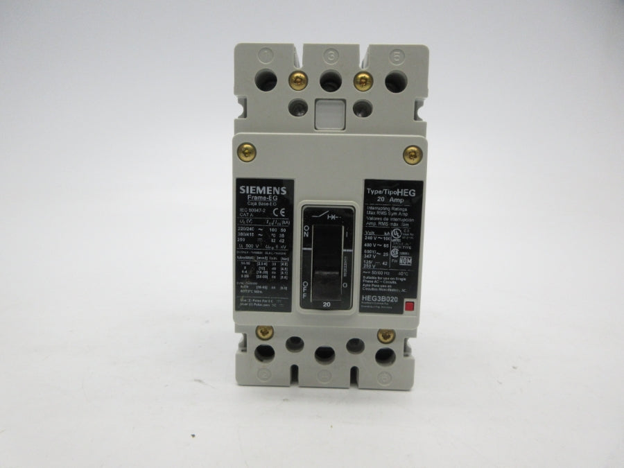 SIEMENS HEG3B020L 480V 20A NSMP