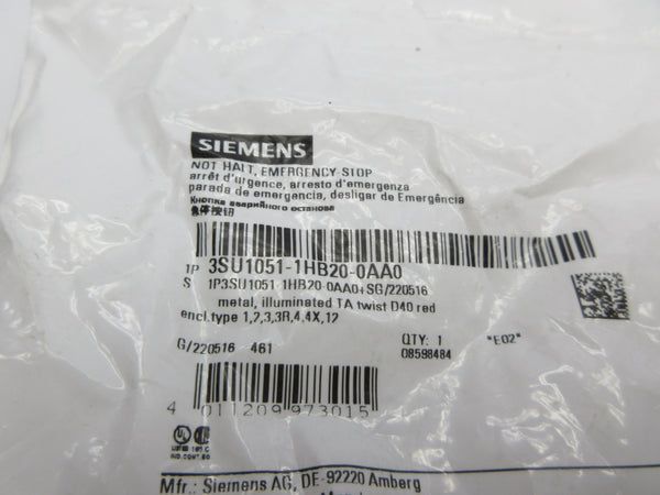 SIEMENS 3SU1051-1HB20-0AA0 NSMP
