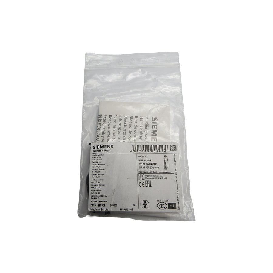 SIEMENS 3VA9988-0AA13 24V 0.3A NSMP