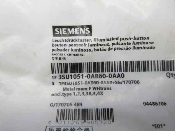SIEMENS 3SU1051-0AB60-0AA0 NSMP