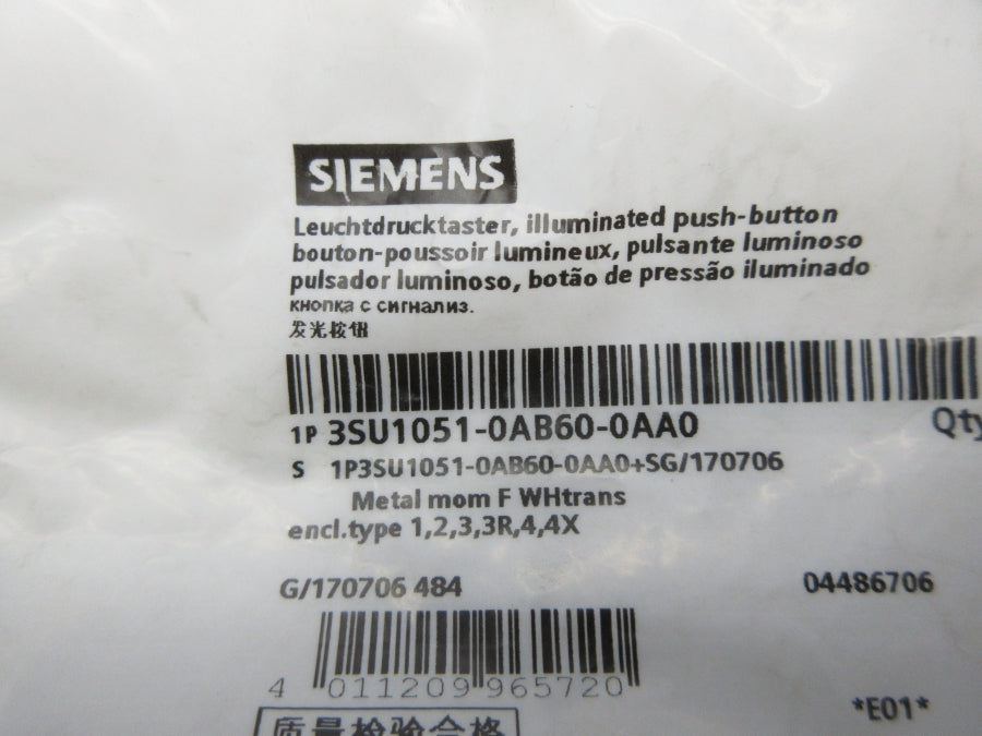 SIEMENS 3SU1051-0AB60-0AA0 NSMP