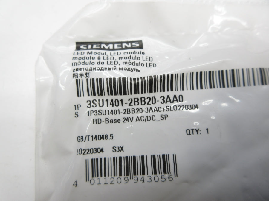 SIEMENS 3SU1401-2BB20-3AA0 24VAC/DC NSMP