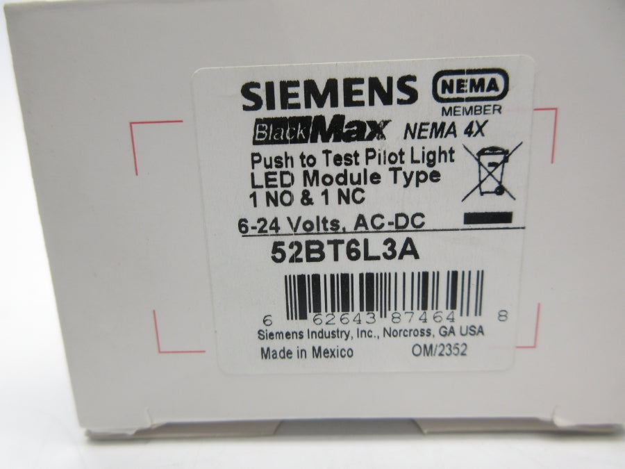 SIEMENS 52BT6L3A 6-24V NSMP