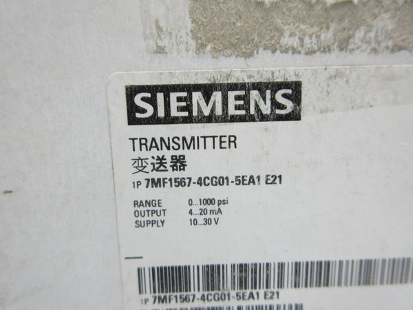 SIEMENS 7MF1567-4CG01-5EA1 10-30V 1000PSI NSMP