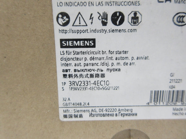 SIEMENS 3RV2331-4EC10 416A NSMP