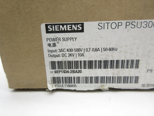 SIEMENS 6EP1434-2BA20 400-500V 0.7-0.6A NSMP