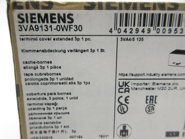 SIEMENS 3VA9131-0WF30 NSMP