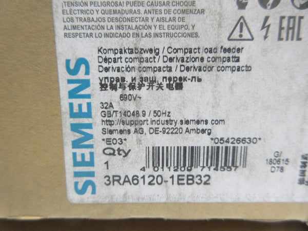 SIEMENS 3RA6120-1EB32 690V 32A NSMP