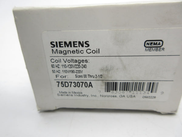 SIEMENS 75D73070A SER. C 110-120/220-240V NSMP